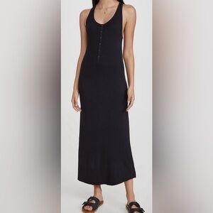 Splendid Raven Henley Maxi Tank Dress